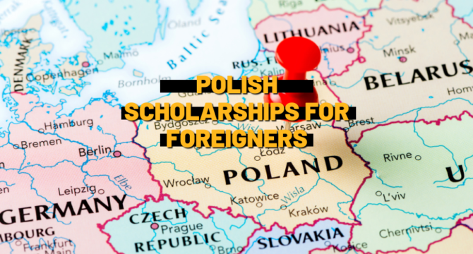 Map of eastern europe. Polish scholarships for foreigners